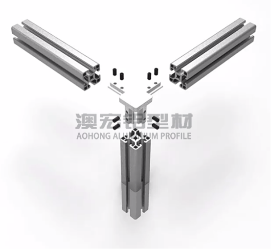 鋁型材配件 使用在正方形型材，30鋁型材或40鋁型材框架中，兩根橫向型材減去30、40mm，立柱減去一定的厚度距離，搭配頂絲擰緊固定。<br />
	<p>
		        澳宏鋁業(yè)是鋁型材廠家，專注鋁型材定制，其鋁型材型號(hào)和鋁型材配件齊全，想了解更多鋁型材連接方式，歡迎電詢：13381909160。
	</p>
	<p>
		<br />
	</p>
	<p>
		<br />
	</p>
	<p>
		<br />
	</p>
<div style=